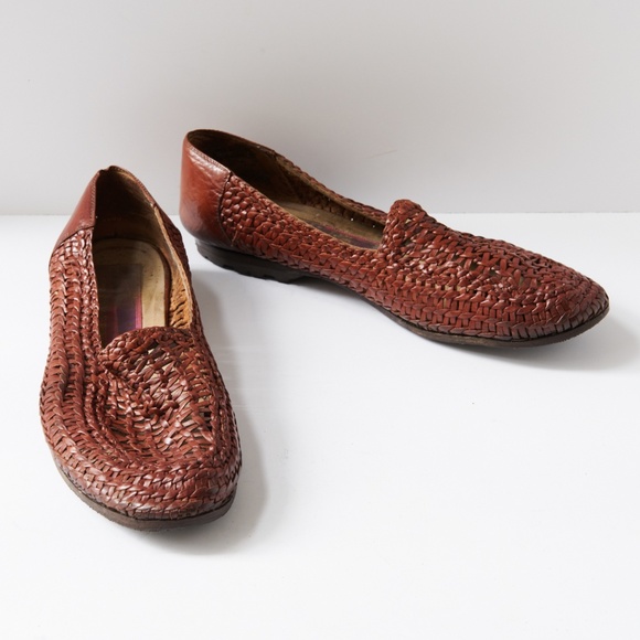 80s - SUSAN BENNIS - WARREN EDWARDS - Loafer - Men\'s - 10 - Br Leather Woven main image 8